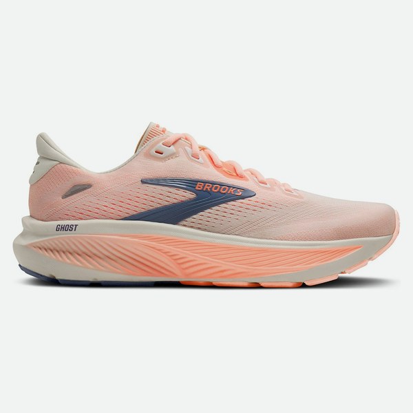 Brooks Ghost 18 Bianco Cyber Peach