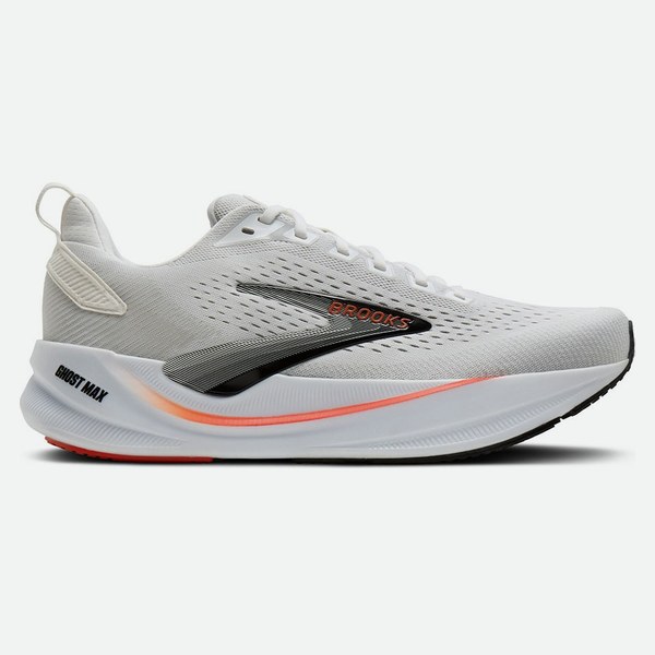 Brooks Ghost Max 4 Bianco Nero Rosso