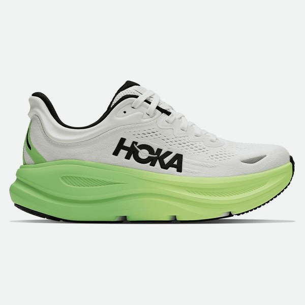 HOKA Bondi 9 Bianco Verde Tart Apple