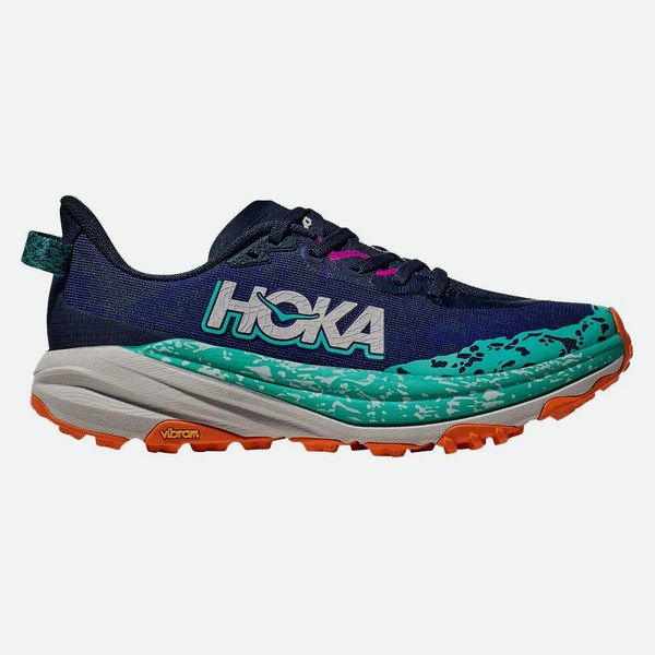 HOKA Speedgoat 6 Blu Verde Arancione