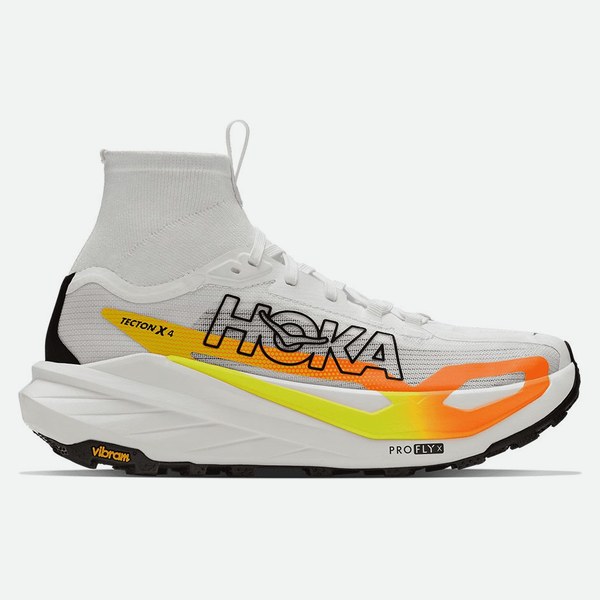 HOKA Tecton X 4 Frost Neon Tangerine uomo