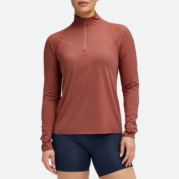 Maglie HOKA Maglia Manica Lunga 1/4 Zip Glidetech donna