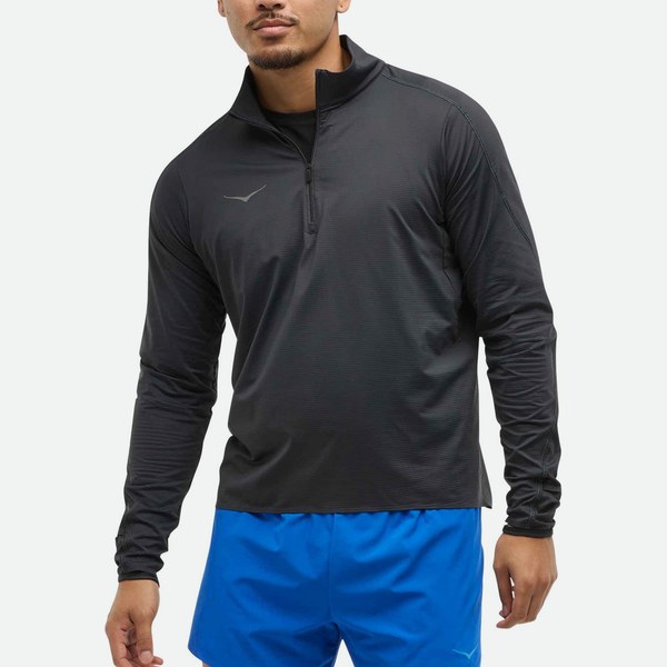 Maglie HOKA Maglia Manica Lunga 1/4 Zip Glidetech uomo