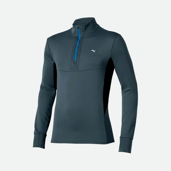 Maglie Mizuno Maglia Manica Lunga 1/2 Zip Warmlite uomo
