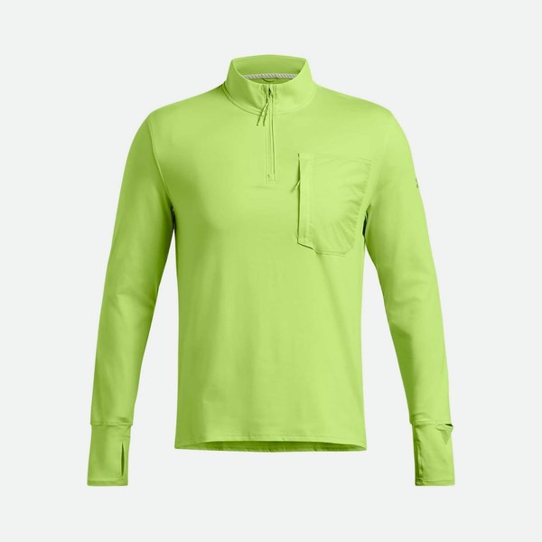 Maglie Under Armour Maglia Manica Lunga Mezza Zip Launch Trail uomo