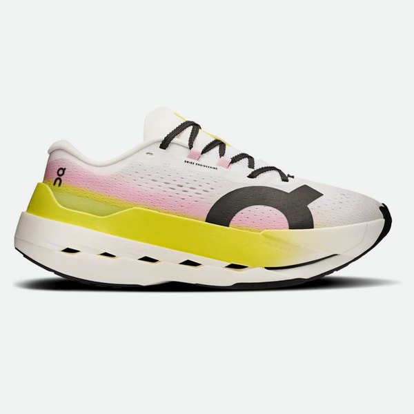 On Cloudboom Max Bianco Giallo Rosa