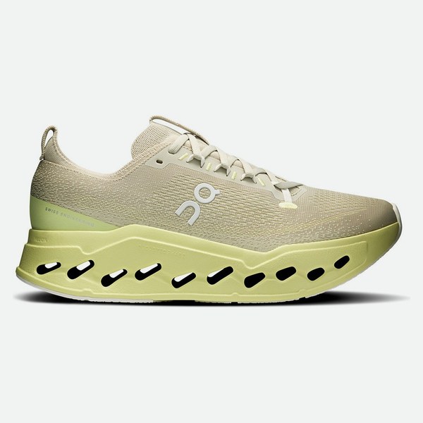 On Cloudsurfer Max Pelican Limelight uomo