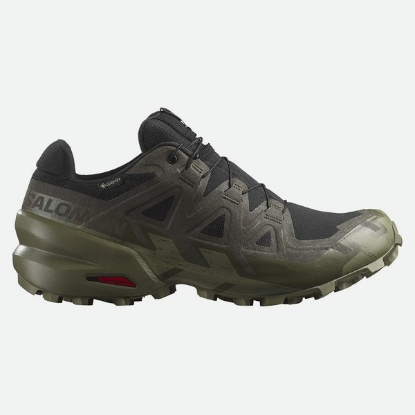 Salomon Speedcross 6 GORE-TEX Nero Peat Deep Lichen Verde