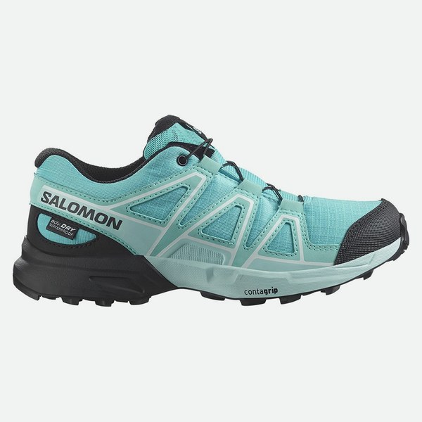 Salomon Speedcross Waterproof Azzurro Nero Iced Aqua junior