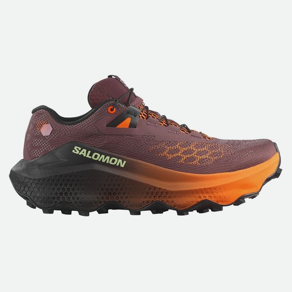 Salomon Ultra Glide 4 Huckleberry Nero Rosso Arancio