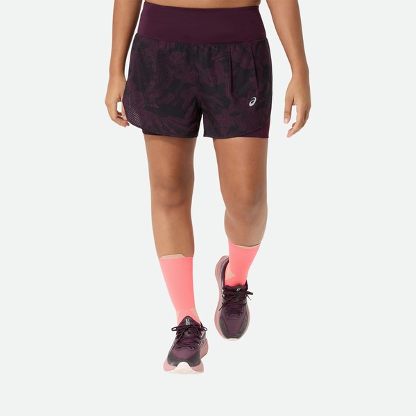 Short running ASICS Road 2in1 3.5in donna
