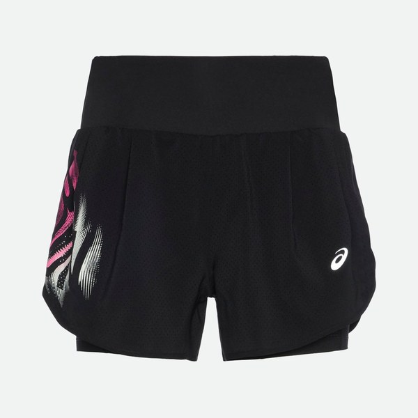 Short running ASICS Road Graphic 2in1 3.5in donna