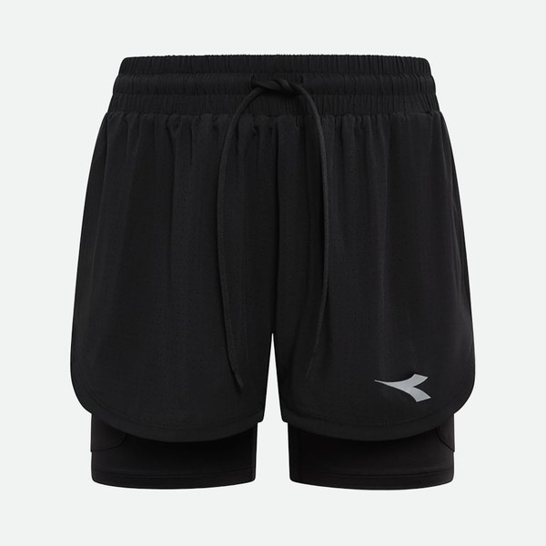 Short running Diadora Sport 2in1 donna