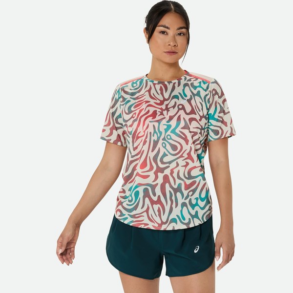 T-shirt running ASICS Road All Over Print donna