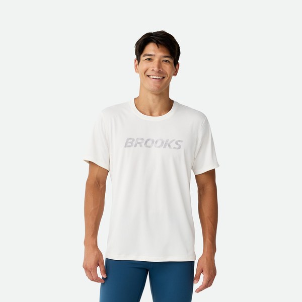 T-shirt running Brooks Dash Reflective uomo